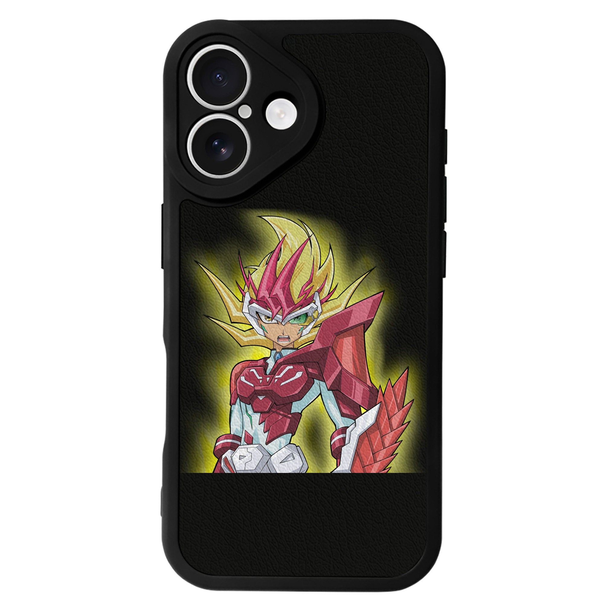 （画像用） 遊☆戯☆王 Yu-Gi-Oh! 【iPhone 16シリーズ対応】シリコンスマホケース（レザー調） 材質：シリコン